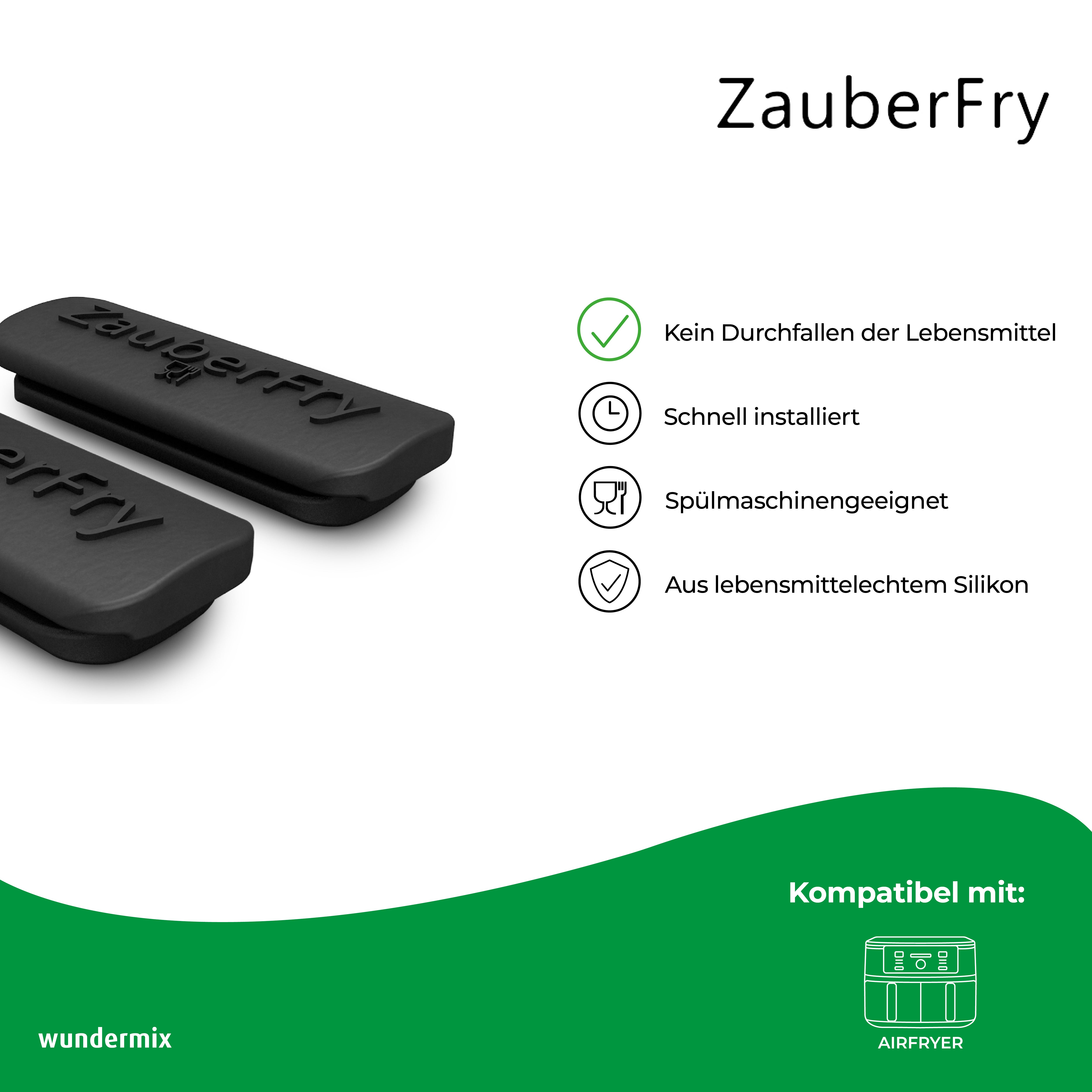 ZauberFry - Gitterstöpsel kompatibel mit Ninja Airfryer (2er-Set)