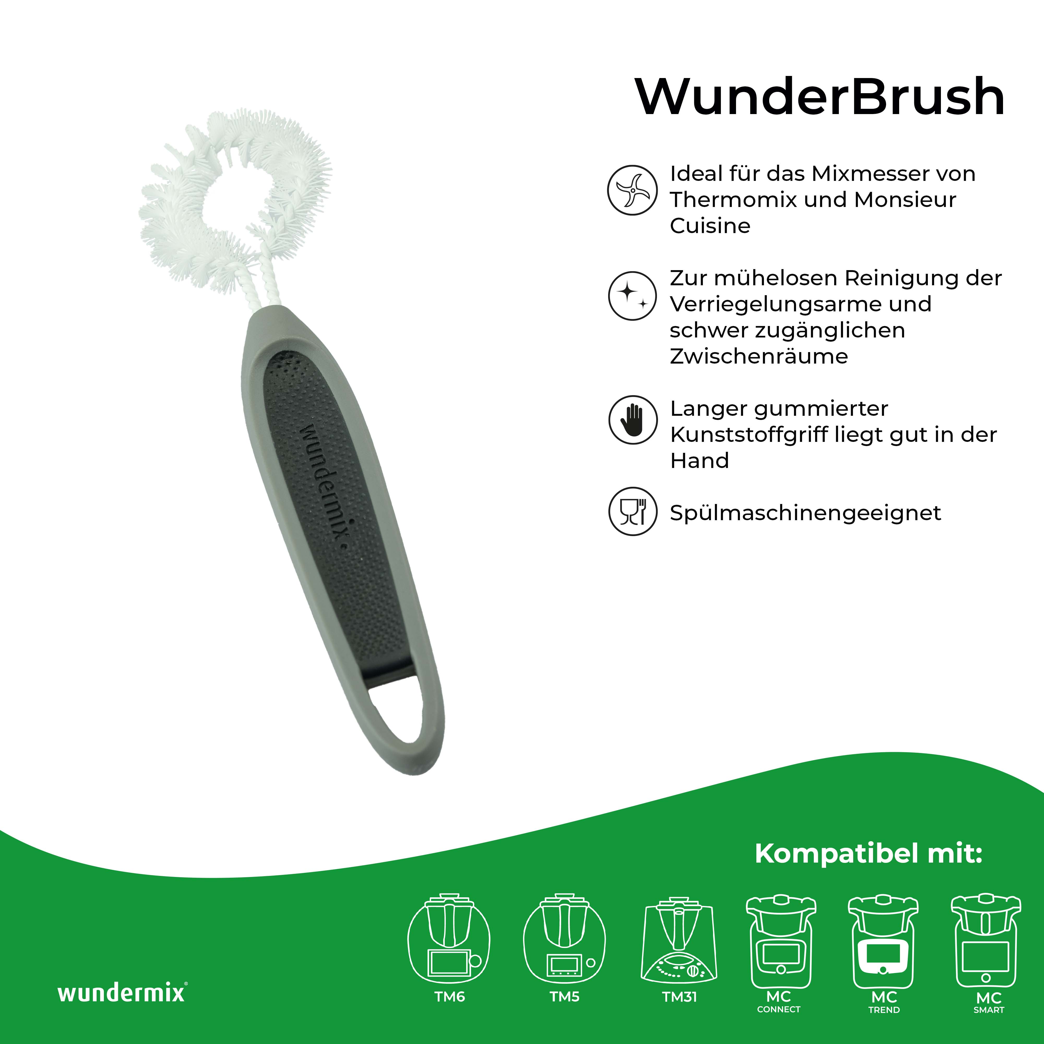 WunderBrush® Omega | Reinigungsbürste für Thermomix-Gehäuse