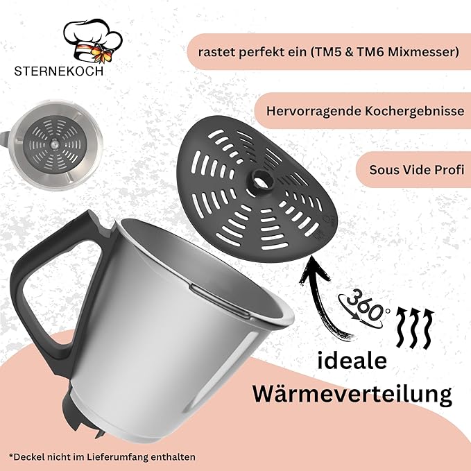 STERNEKOCH Messerabdeckung für Thermomix TM6, TM5, TM31