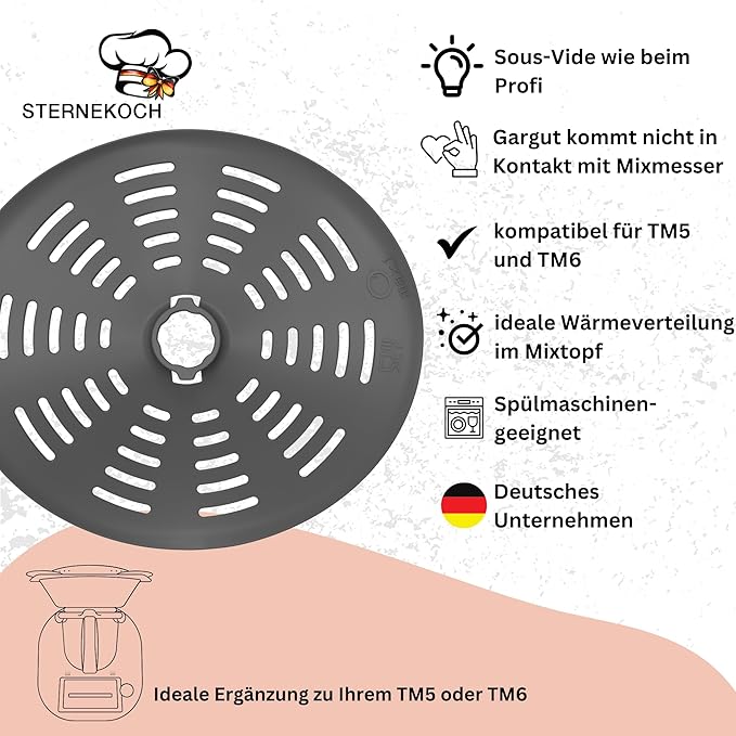 STERNEKOCH Messerabdeckung für Thermomix TM6, TM5, TM31