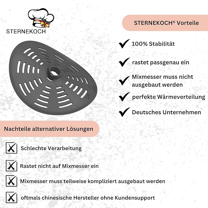 STERNEKOCH Messerabdeckung für Thermomix TM6, TM5, TM31