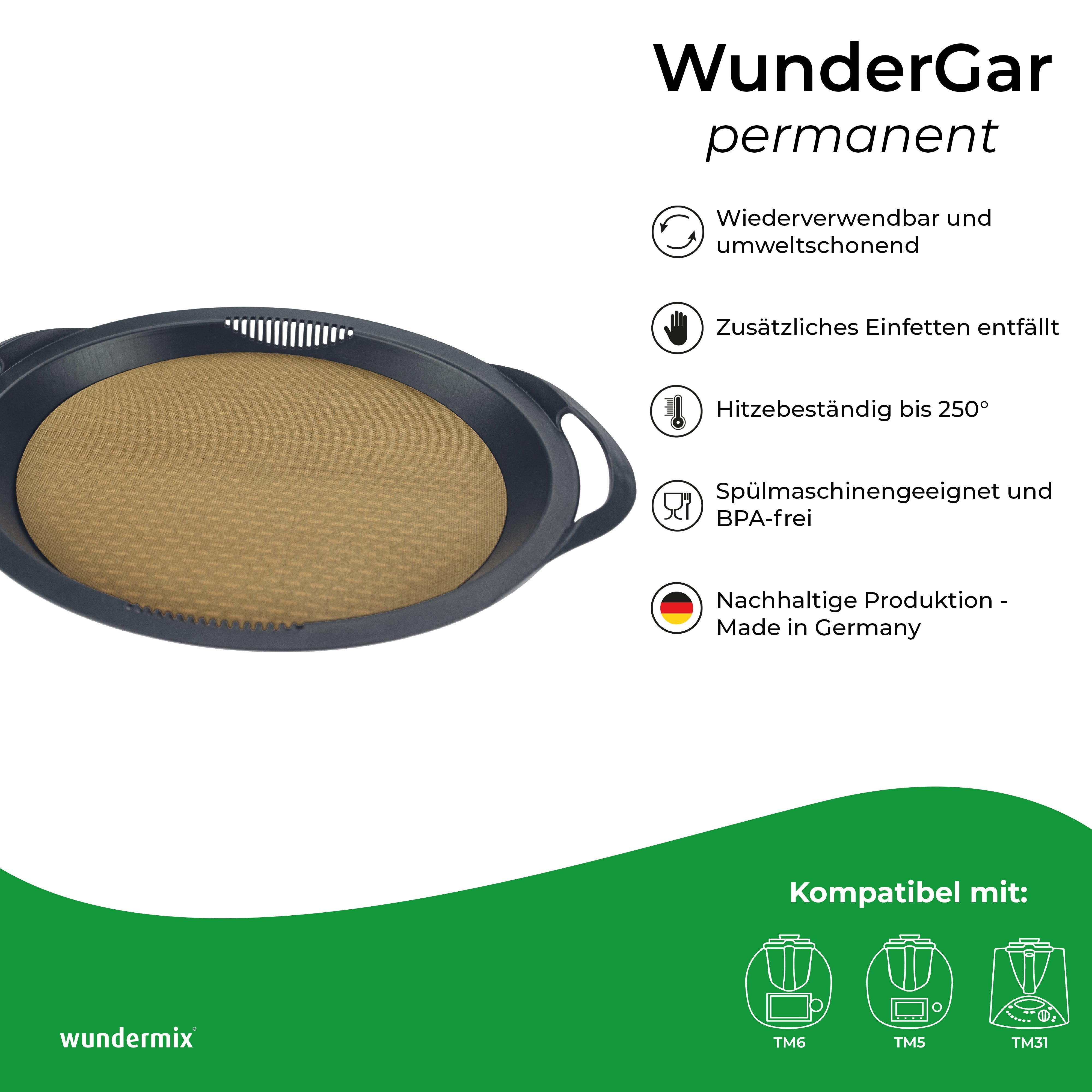 WunderGar® Permanent | Dauerbackfolie für Varoma