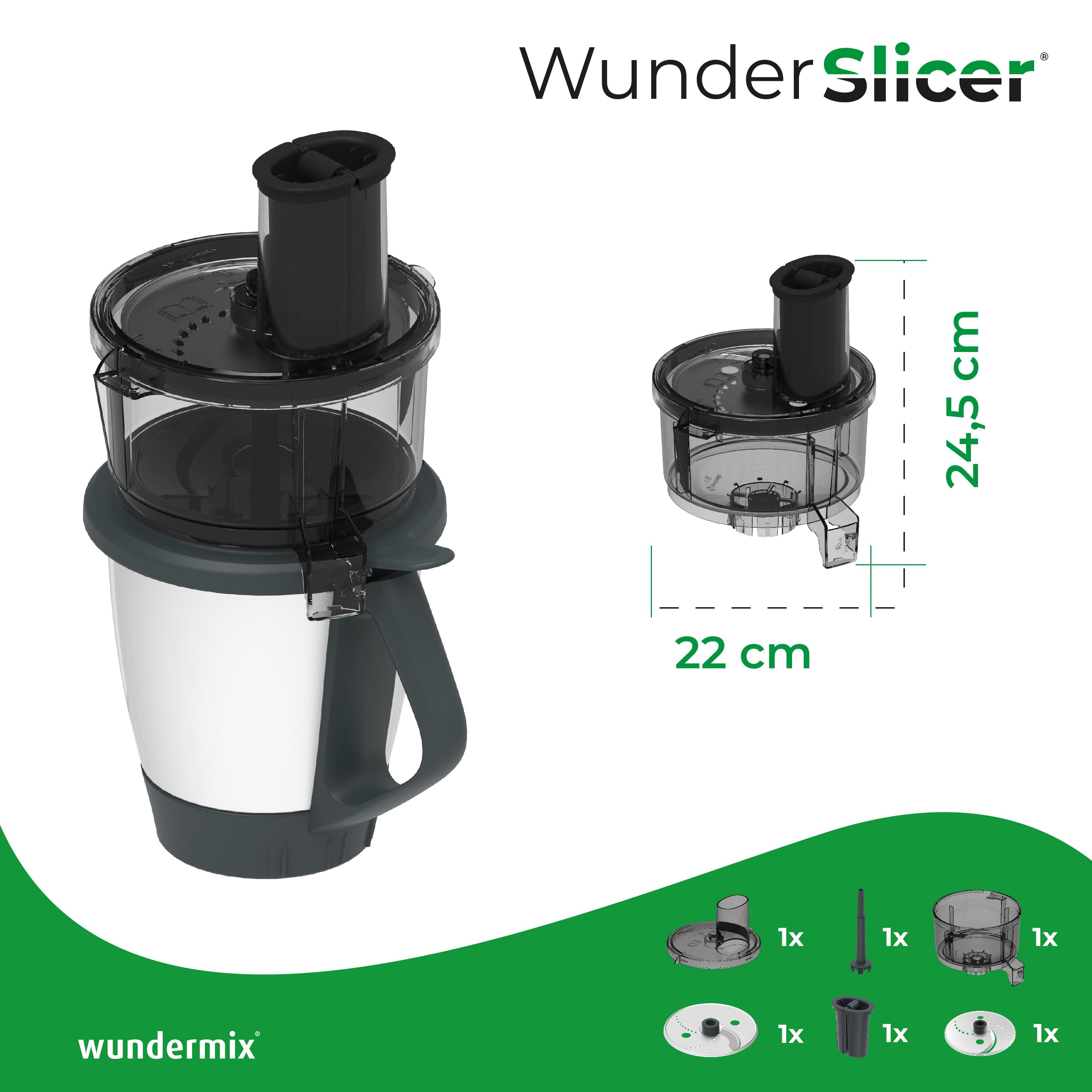 WunderSlicer® V1 | Gemüseschneider für Thermomix TM31