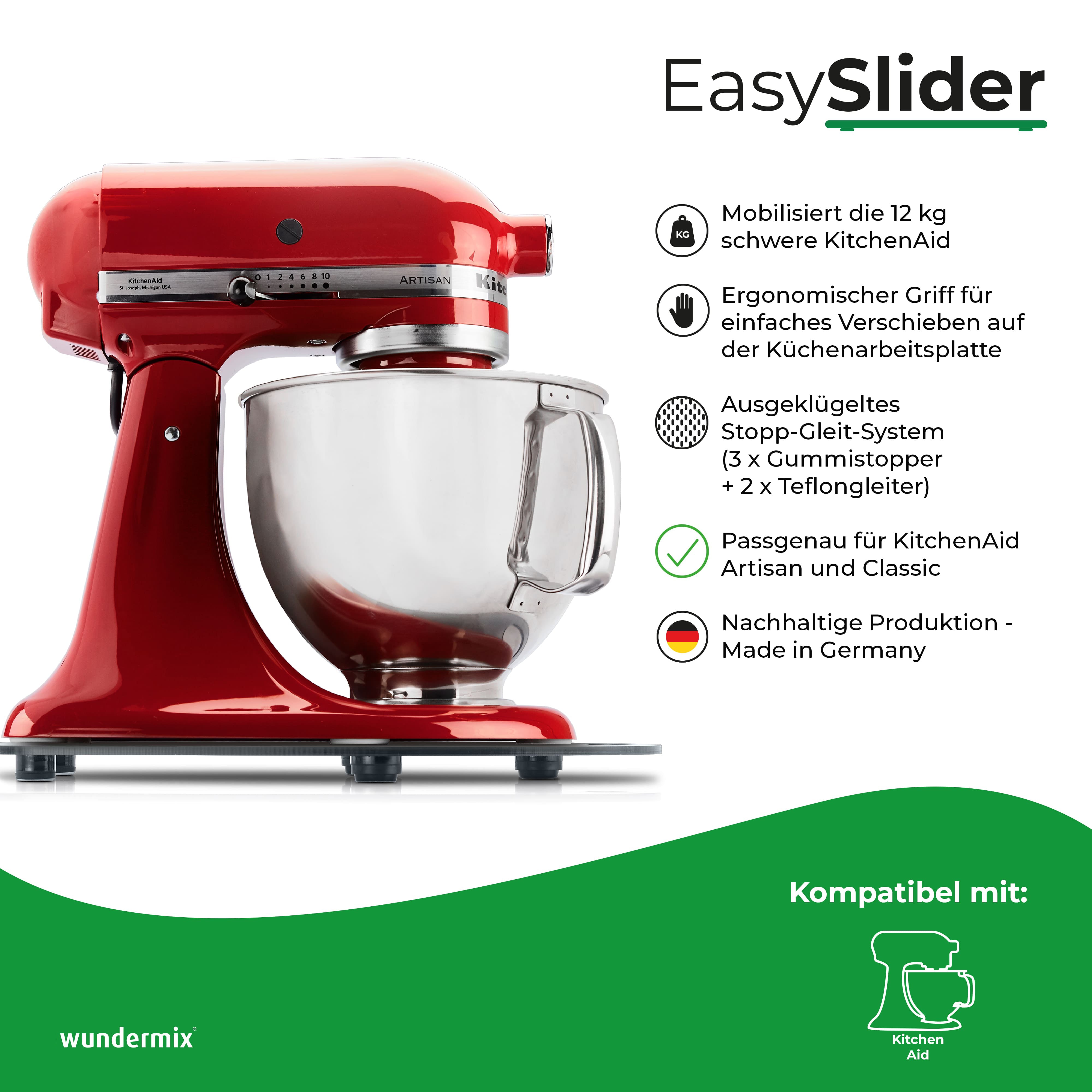 EasySlider® | Gleitbrett aus Acrylglas für KitchenAid