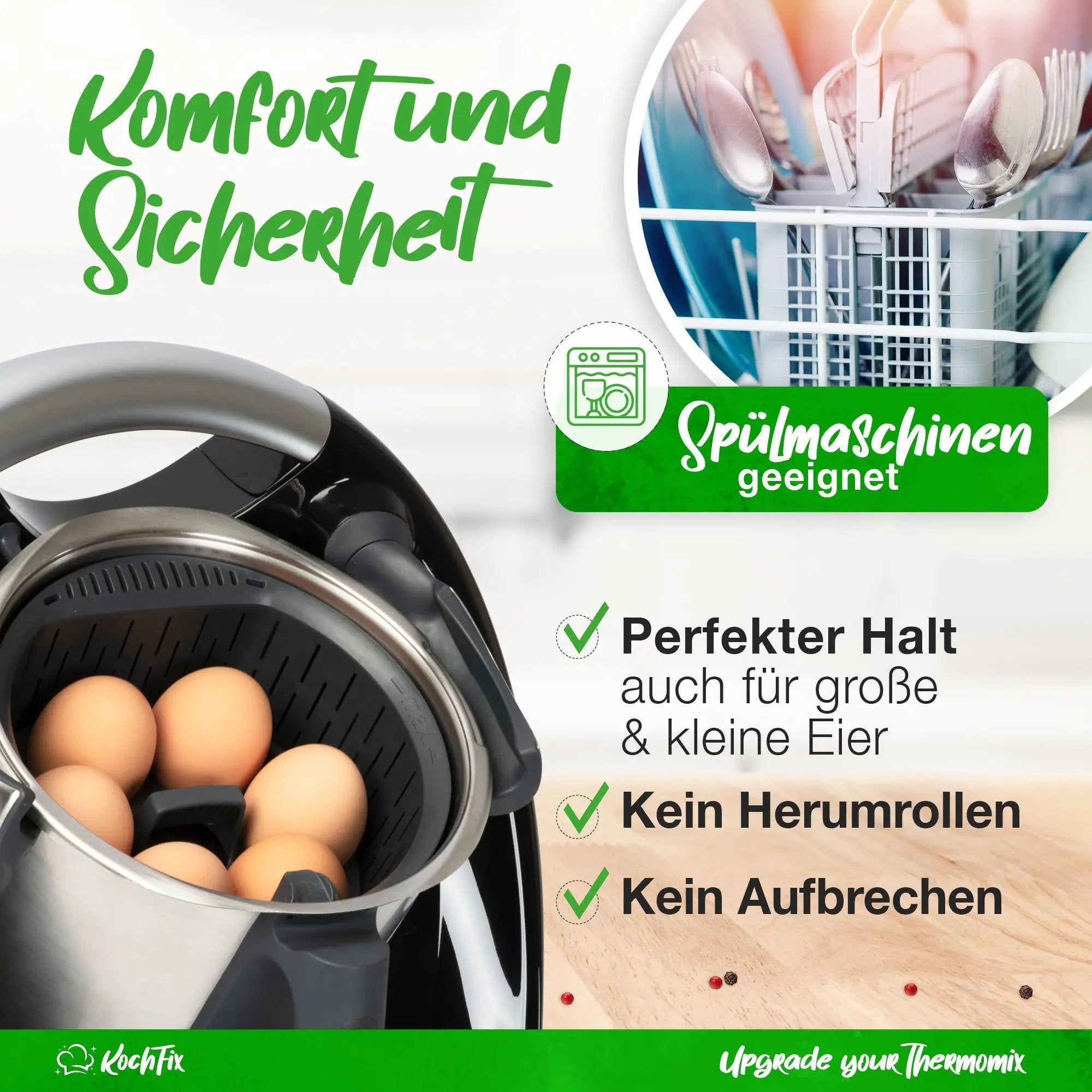 KochFix | Eierhalter für Thermomix TM6, TM5, TM31