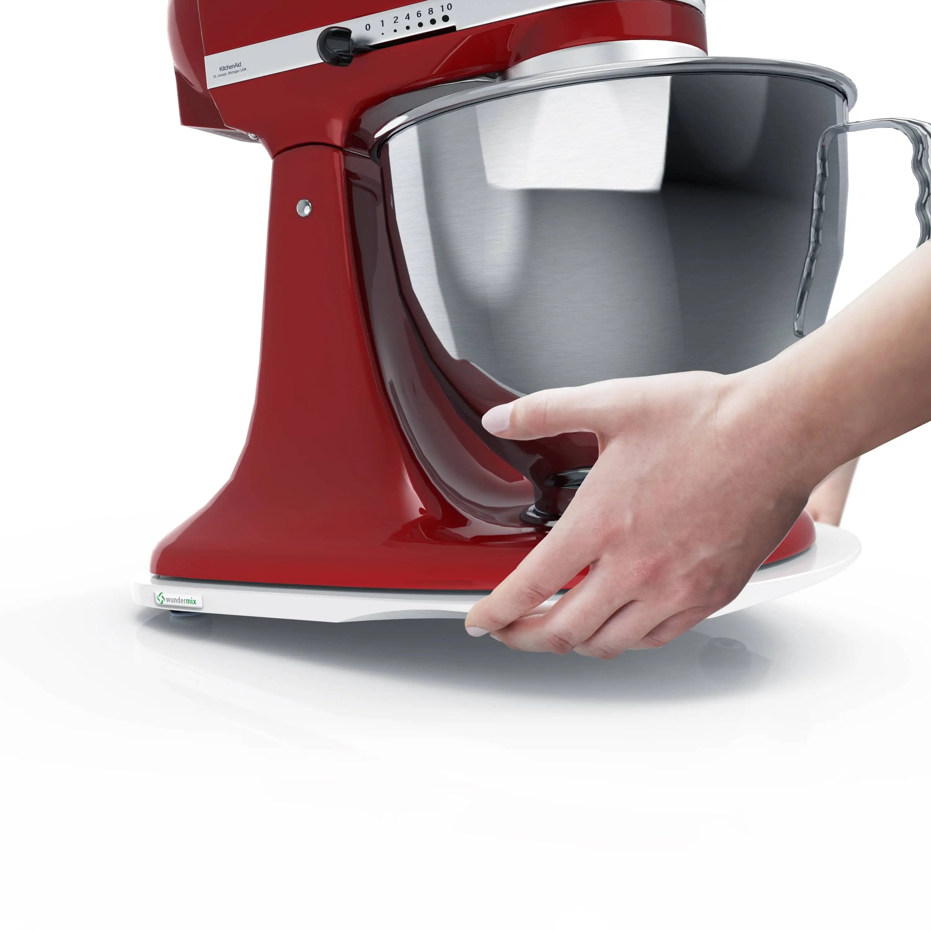 KitchenSlider® M | Alpine White | Gleitbrett für KitchenAid - Wundermix GmbH