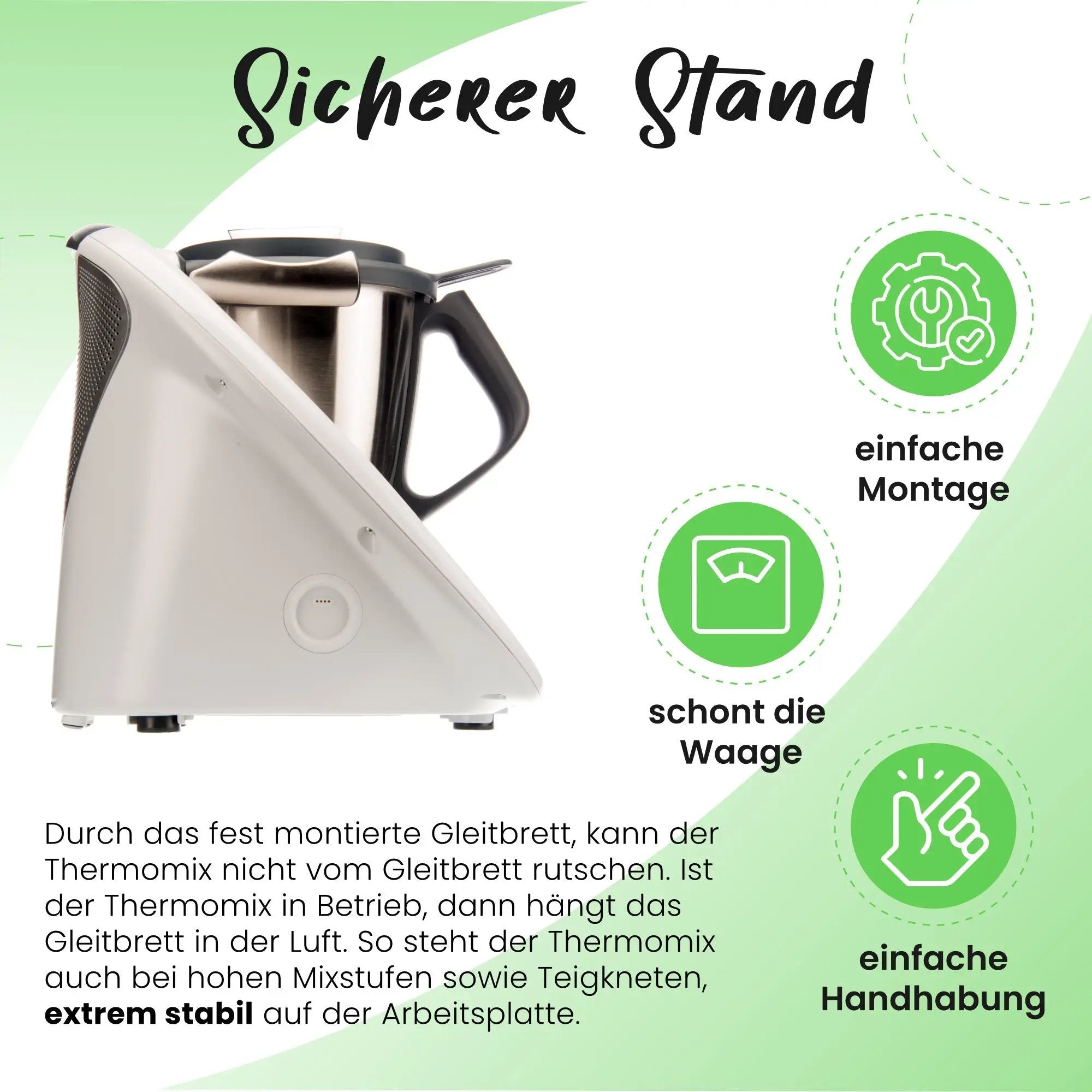 KochFix | Gleitbrett-Alternative für Thermomix TM6, TM5