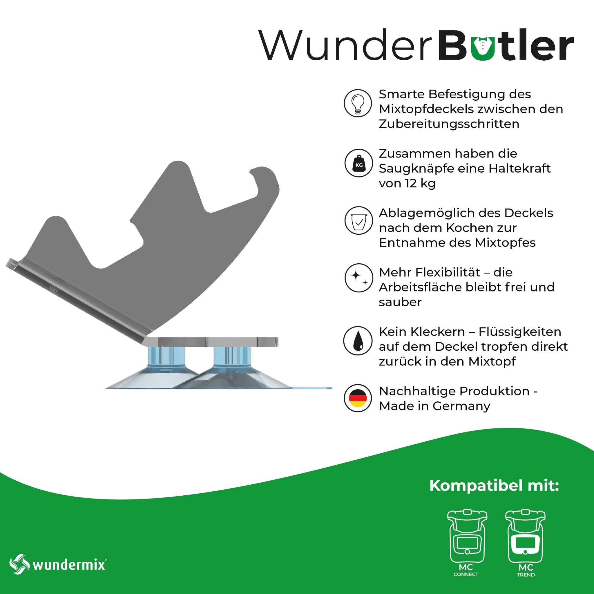 WunderButler® | Deckelhalter für den Monsieur Cuisine - Wundermix GmbH