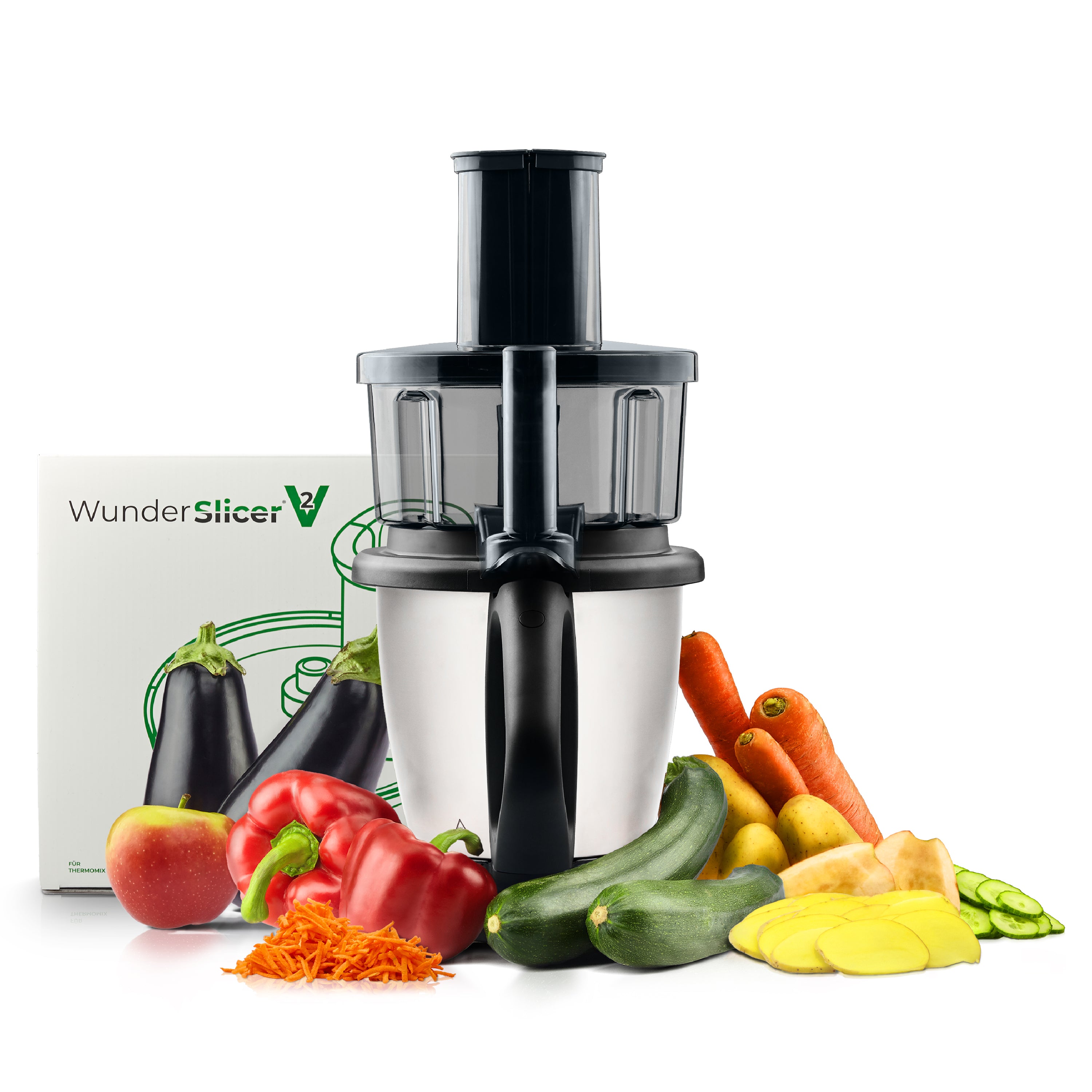 WunderSlicer® V2 | Gemüseschneider für Thermomix TM6, TM5