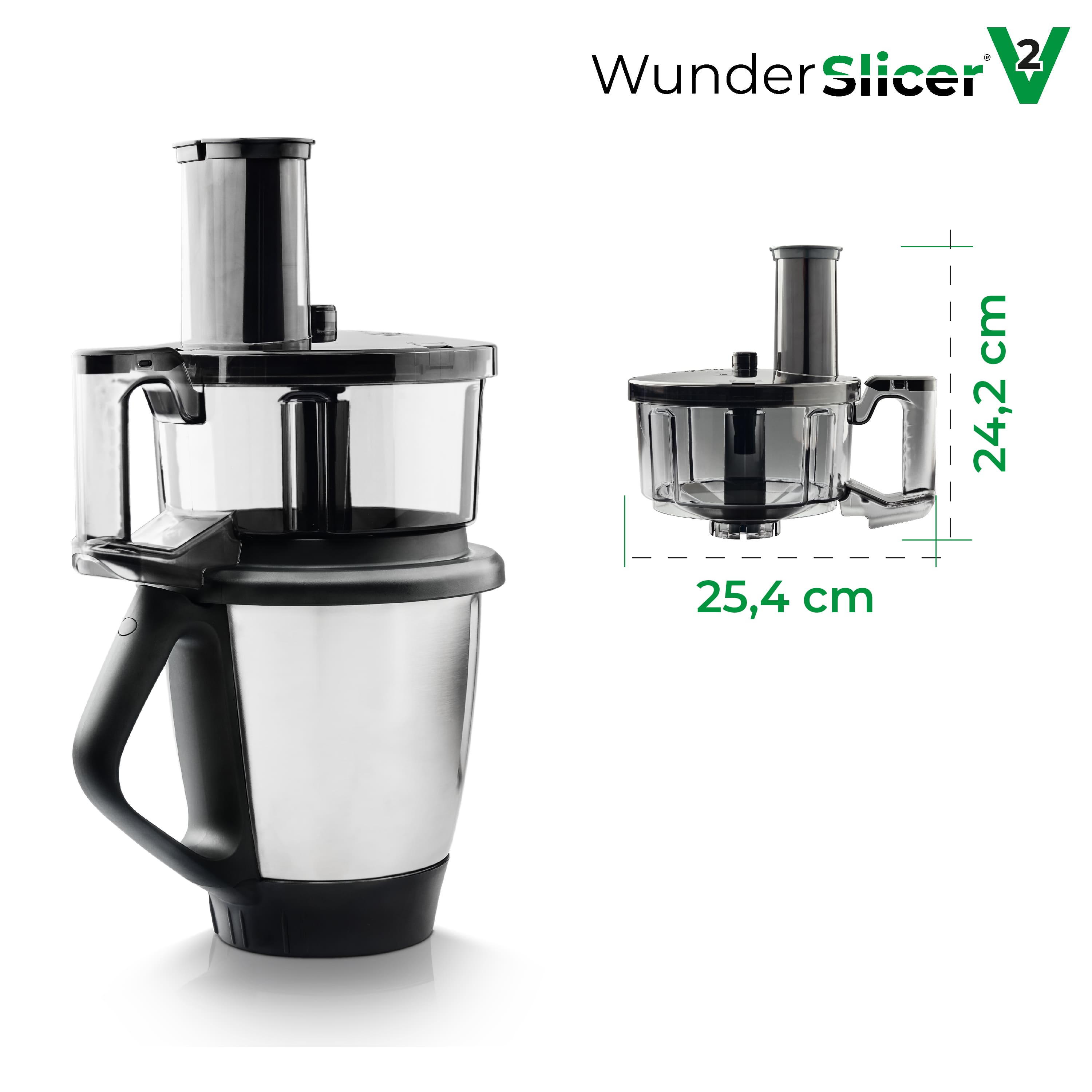 WunderSlicer® V2 | Gemüseschneider für Thermomix TM6, TM5