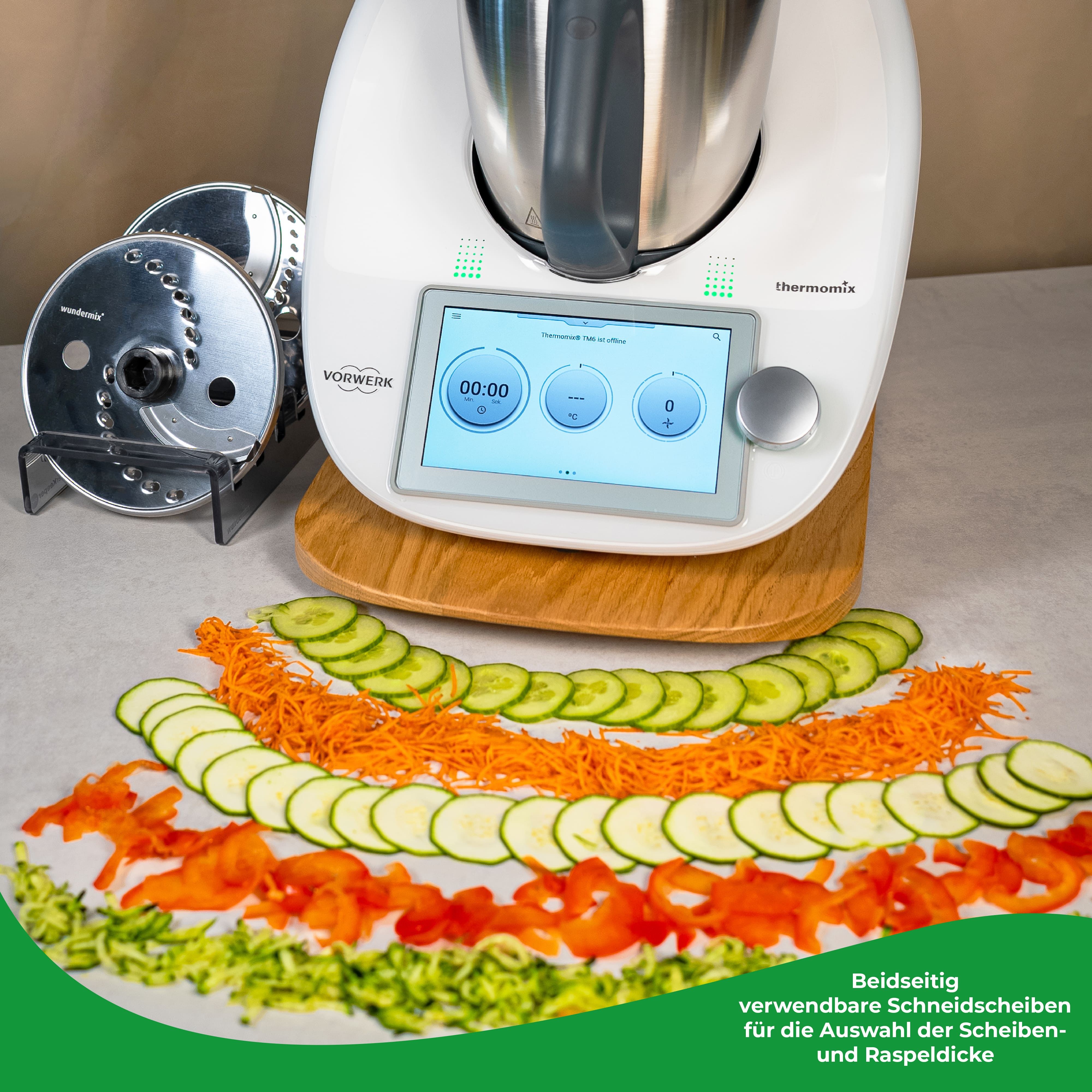 WunderSlicer® V2 | Gemüseschneider für Thermomix TM6, TM5