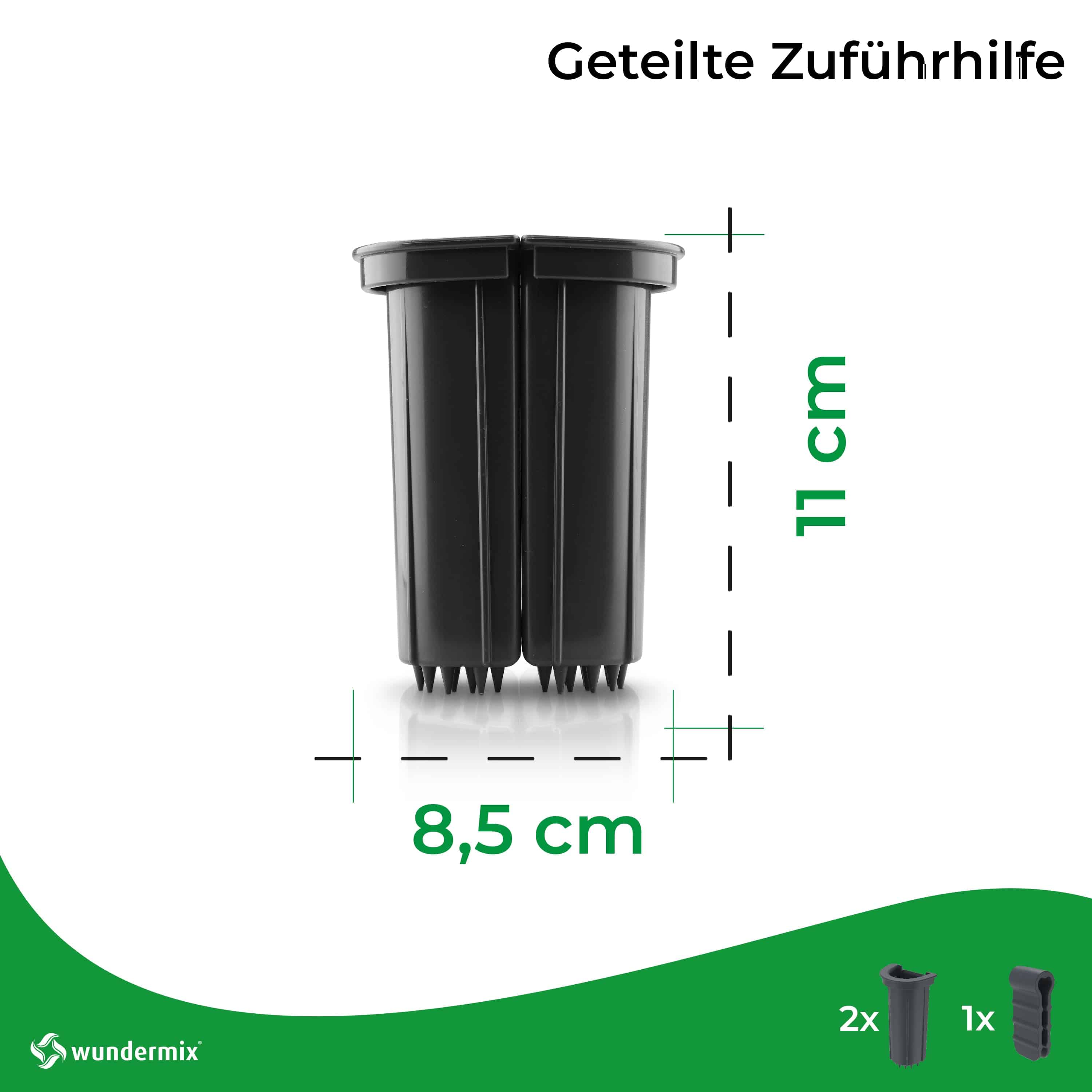 Geteilte Zuführhilfe für WunderSlicer - passend für Modelle grau und grün - Wundermix GmbH