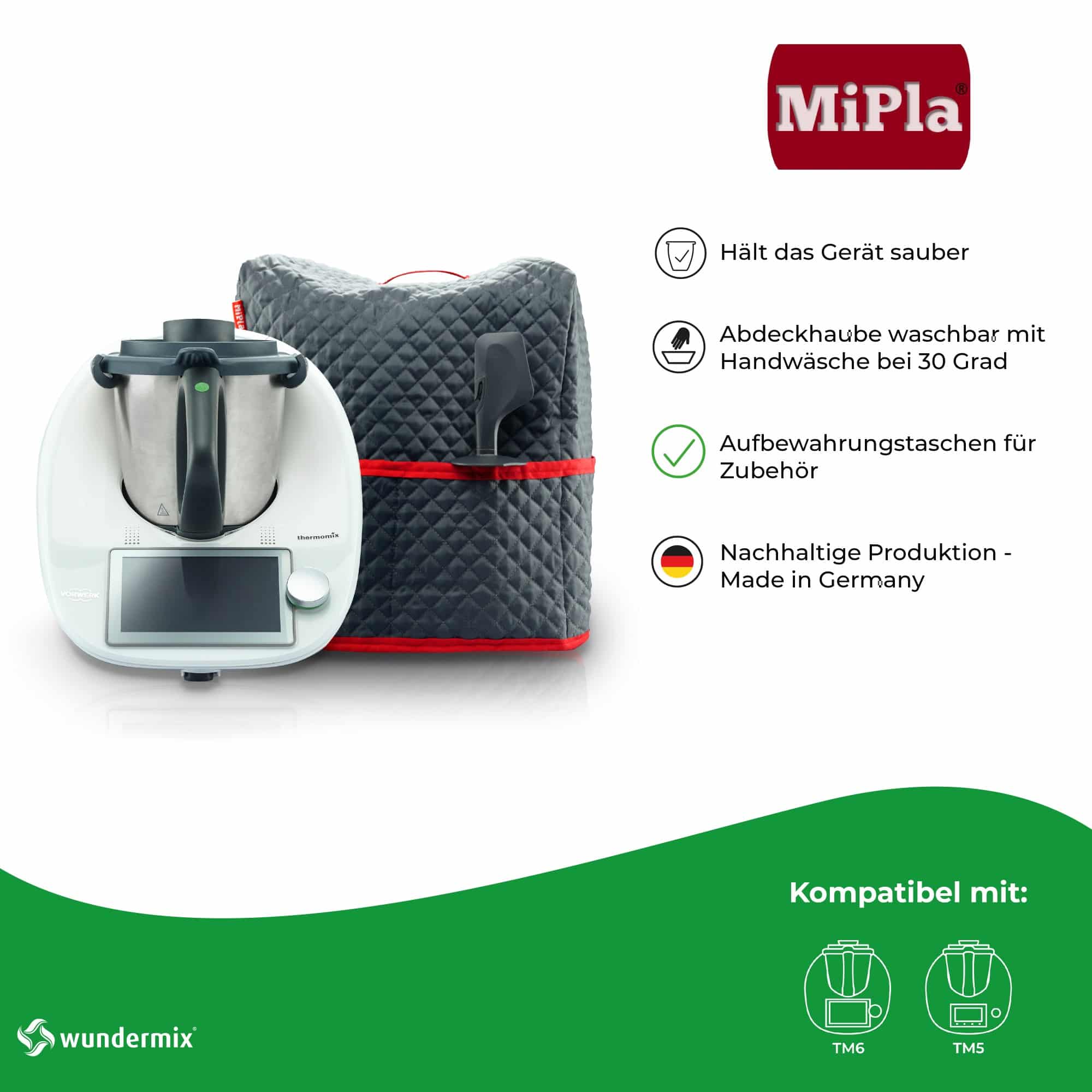 MiPla® | Abdeckhaube für Thermomix TM6, TM5 - Wundermix GmbH