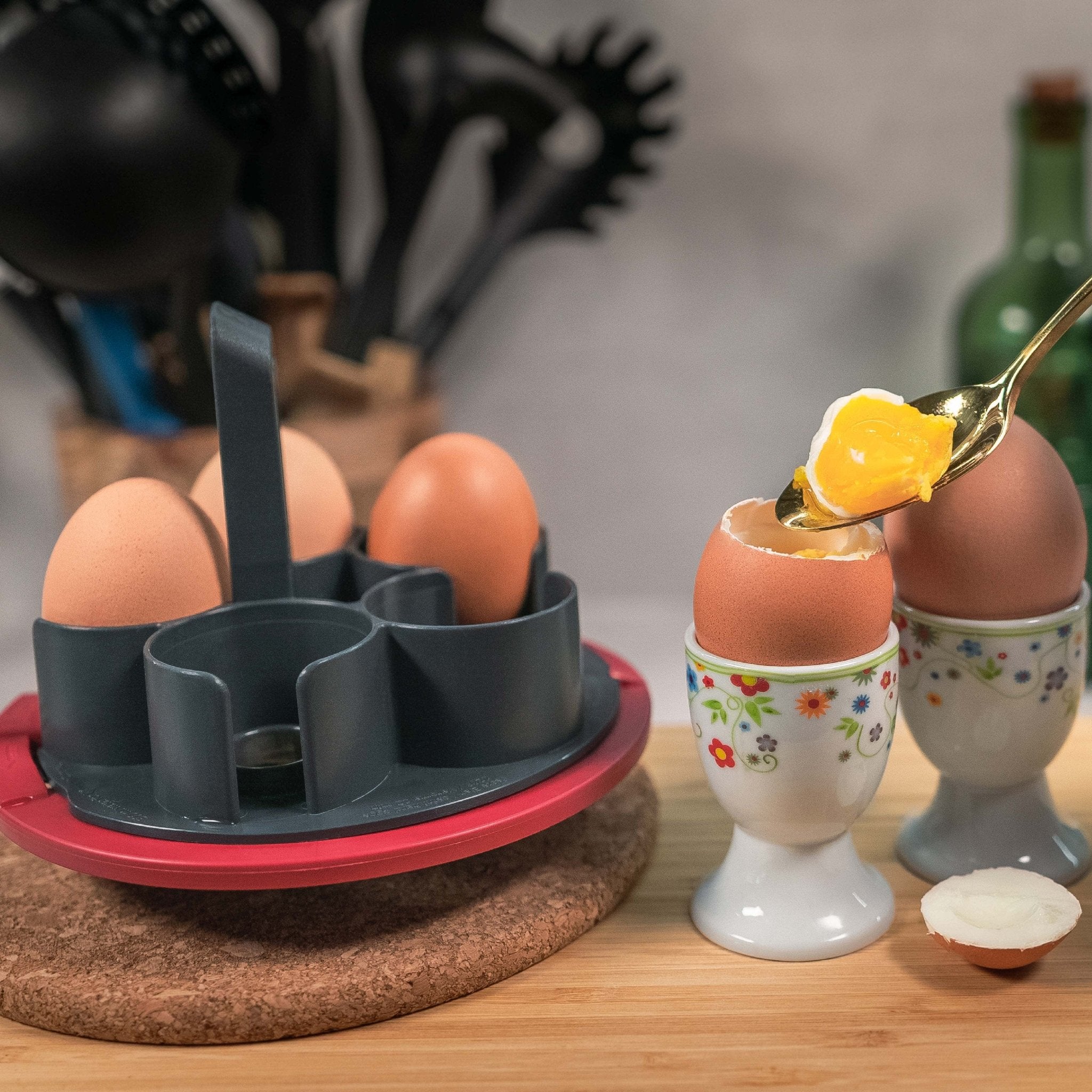 EggPro | Eierhalter-Aufsatz inkl. Träger für Monsieur Cuisine Smart, Trend, Connect - Wundermix GmbH