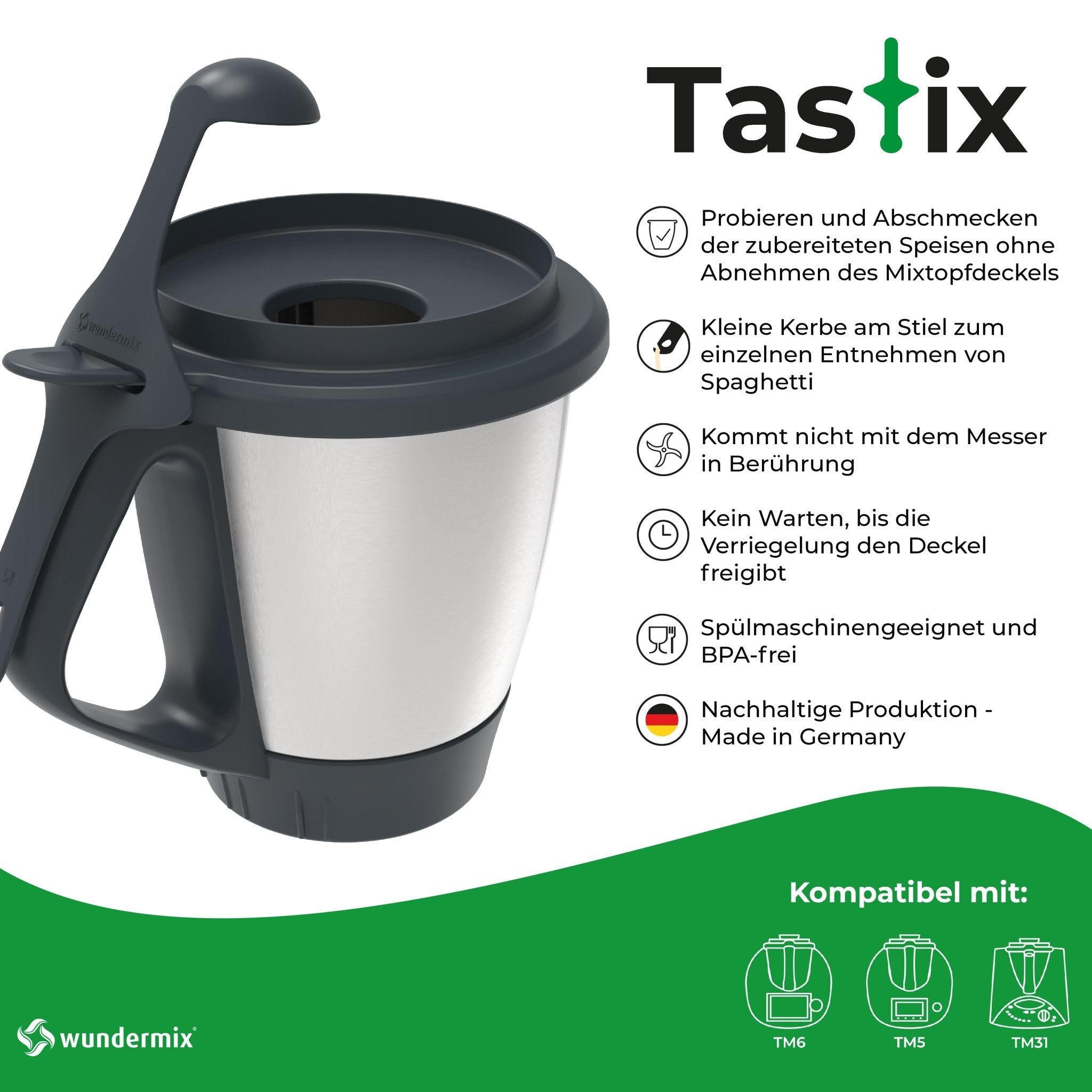 Tastix® | Probierlöffel für Thermomix TM6, TM5, TM31 - Wundermix GmbH