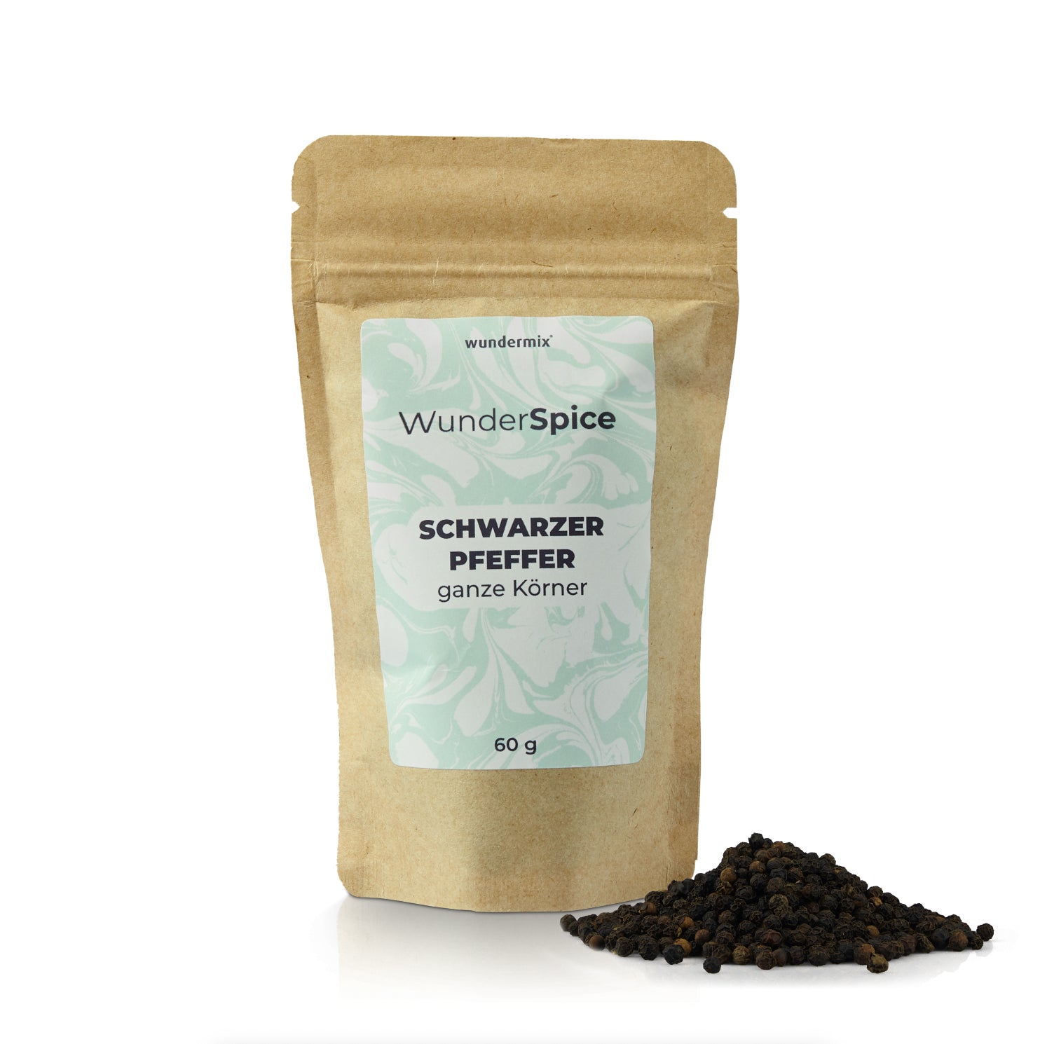 WunderSpice | schwarze Pfefferkörner | 60g