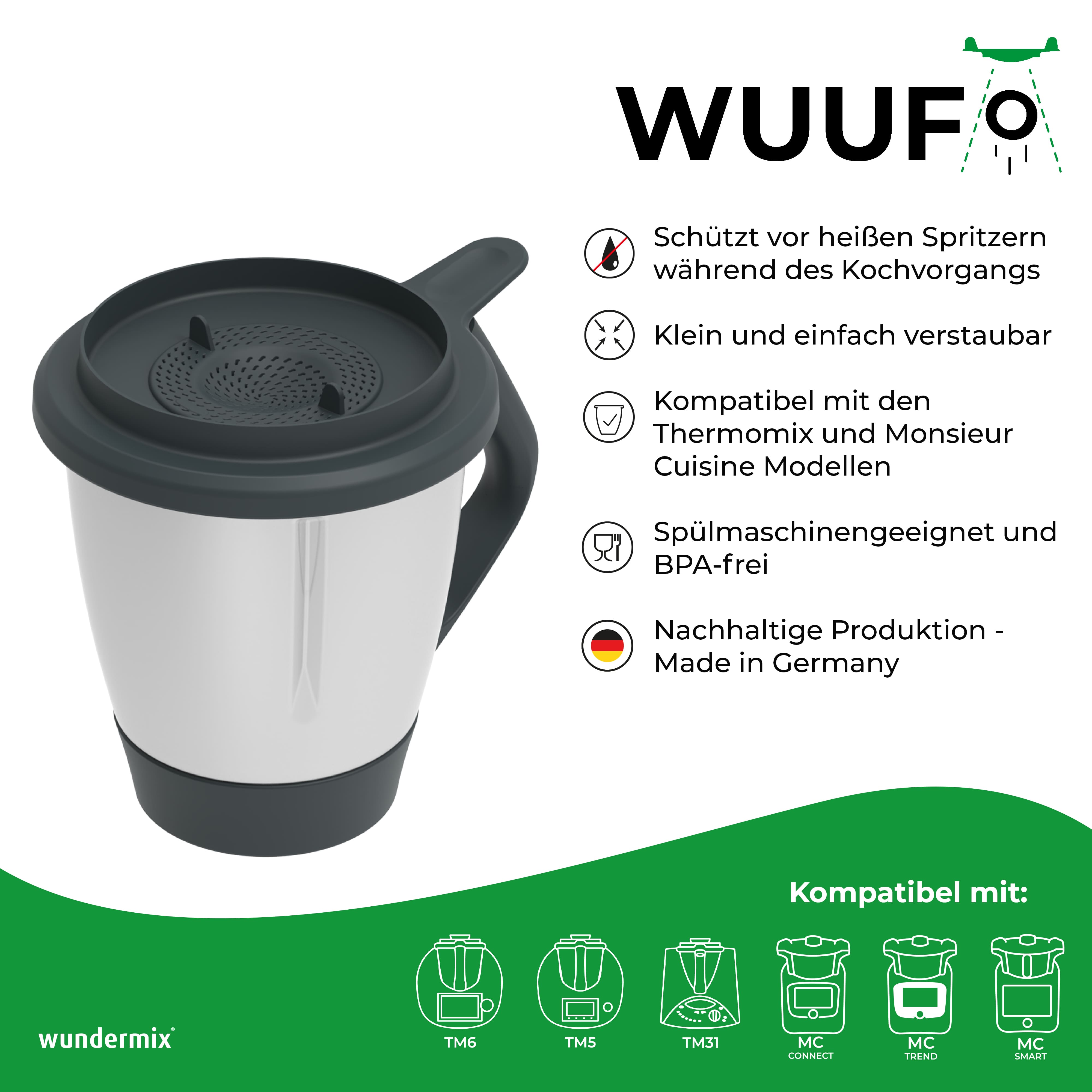 WUUFO® | Spritzschutz für Thermomix & Monsieur Cuisine