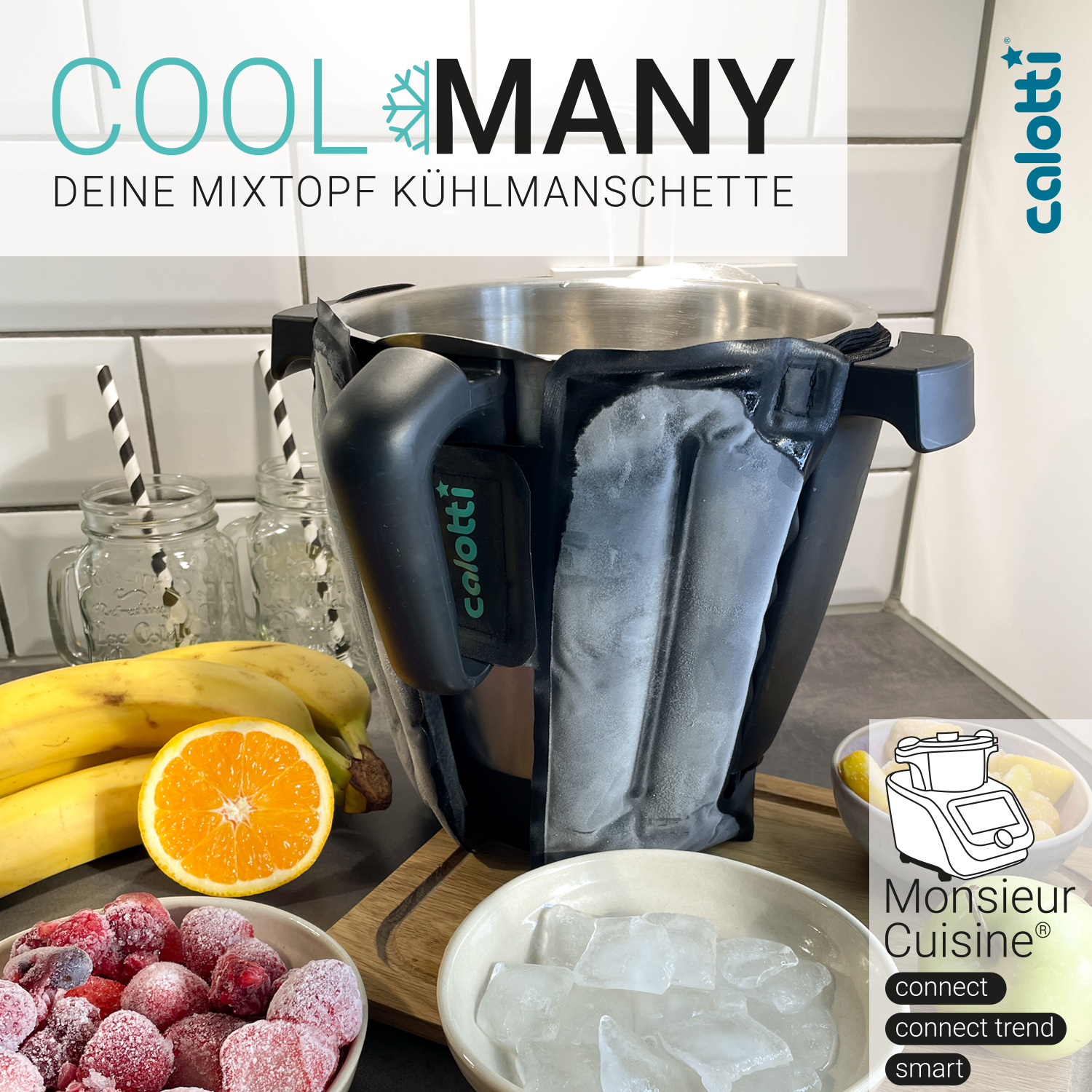 Calotti® Cool Many  Mixtopf-Kühlmanschette für Monsieur Cuisine Connect  und Smart